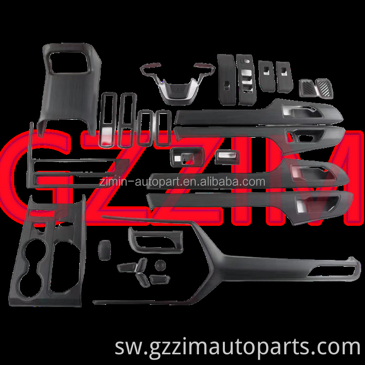 Kaboni nyuzi angalia rangi kamili ya mambo ya ndani vifaa vya dash trim kit kifuniko kwa Highlander 2022